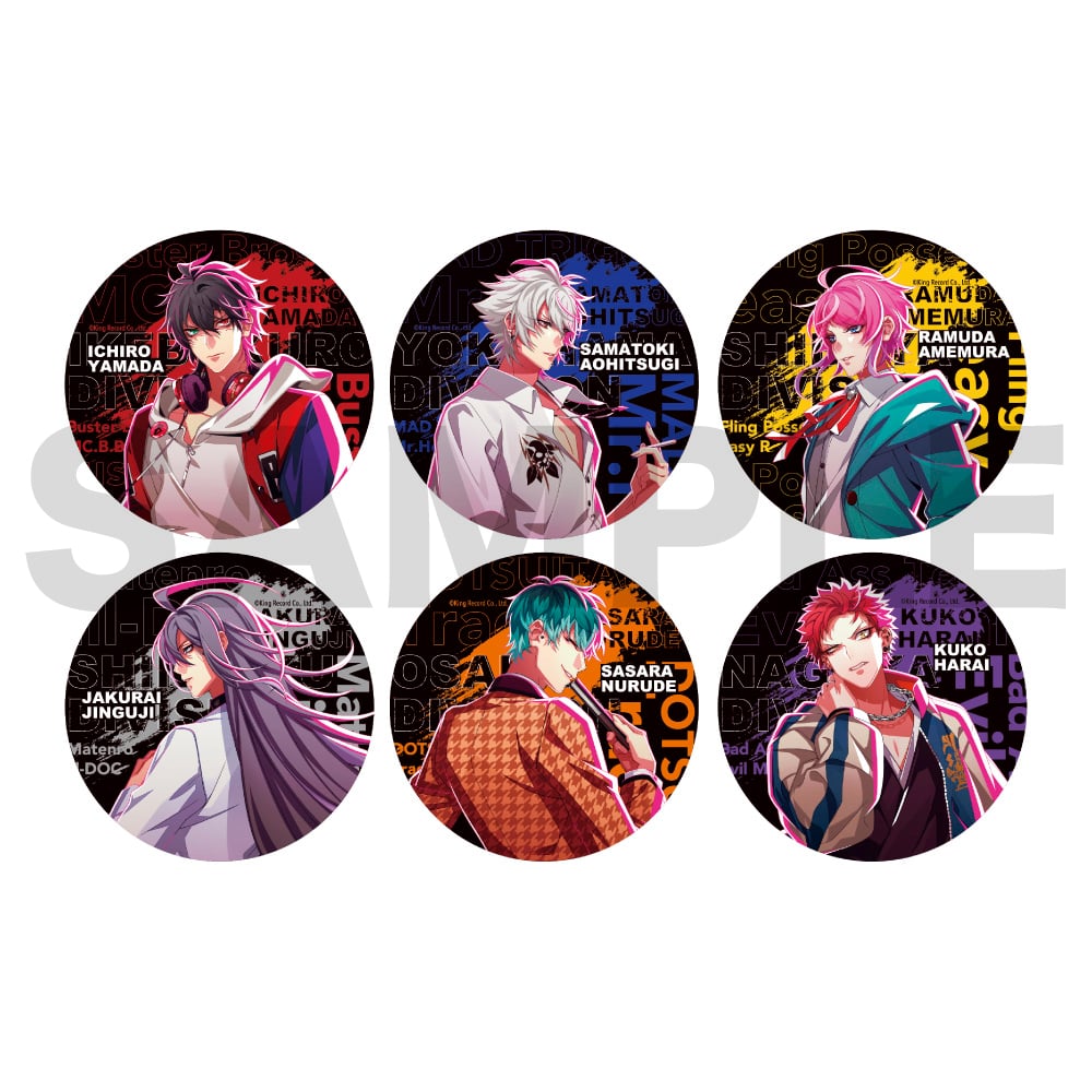 ヒプノシスマイク空却缶バッチまとめ売り ヒプノシスマイク-Division Rap Battle- トレーディング缶バッジ Extra