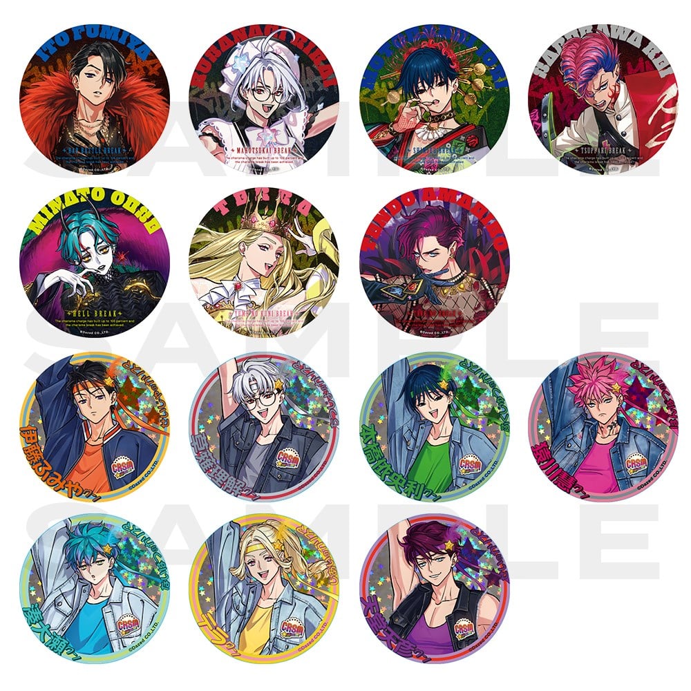 カリスマ 伊藤ふみや セカンドブレイク 缶バッジ カリスマ 伊藤ふみや アイドルブレイク・2ndシーズン ブレイク 缶