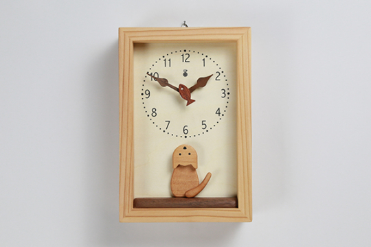 仔猫の時計／商品一覧 | キコリ 手づくり時計工房【本店】｜壁掛け