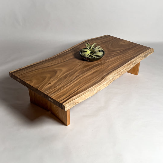 モンキーポッド一枚板ローテーブル｜鬼童銘木（KIDOMEIMOKU） – 【公式