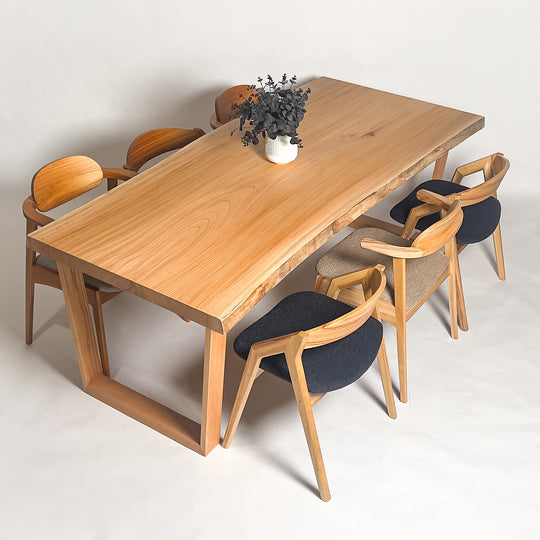 欅一枚板ダイニングテーブル｜鬼童銘木（KIDOMEIMOKU） – 【公式】鬼童