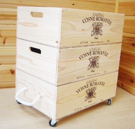 ばら売り可】【ワインボックス】ワイン木箱（ボックス）3段セット