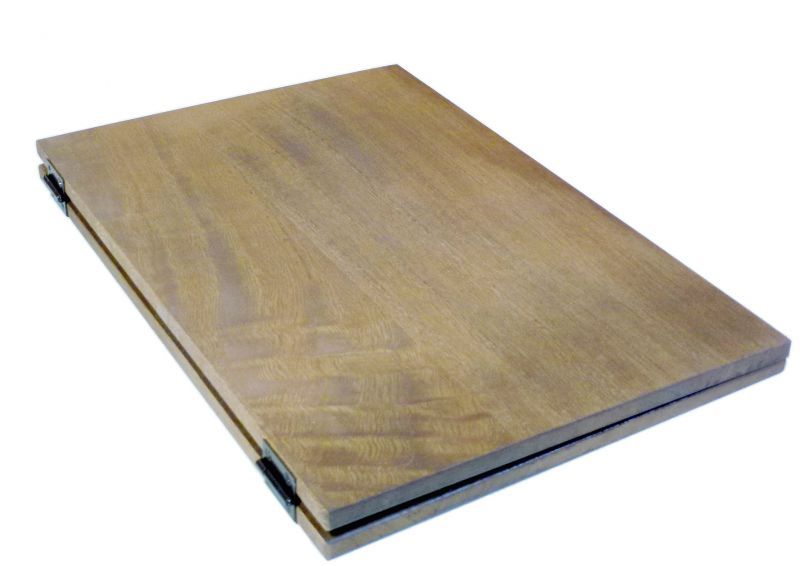 木製メニューブック】ちょう番見開きタイプ（A4,B5縦型）：桐カラー