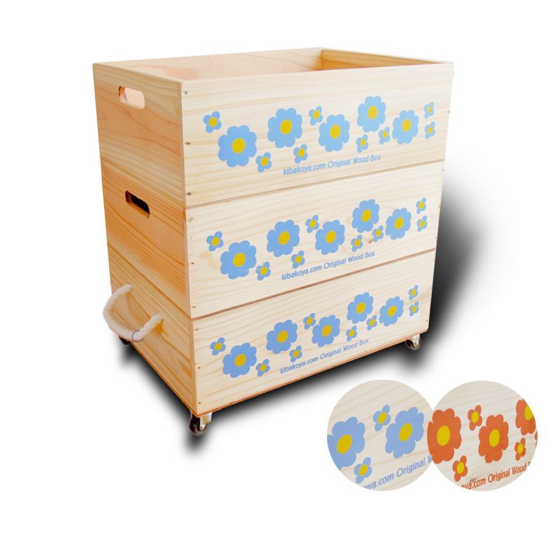 3段セット】【ばら売り可】【ワインボックス】 レトロ花柄のおもちゃ