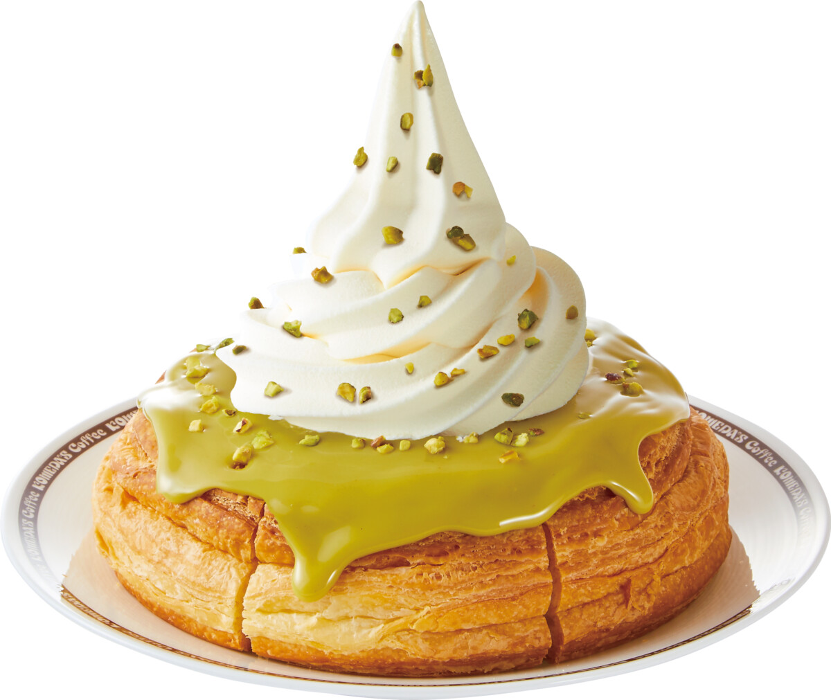 コメダ珈琲店」に季節のシロノワール「ぜいたくピスタチオ」新登場