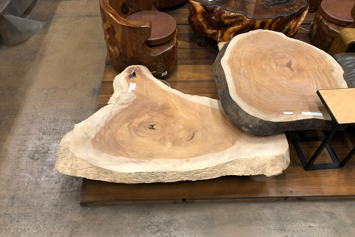 銘木 商品紹介 欅輪切り | 梶本銘木店「世界の優良銘木展示場」