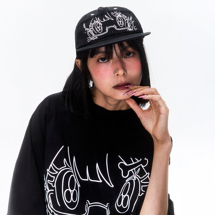 KIRSH X SUNONEBIRD アイグラフィックボールキャップ【ホワイト】