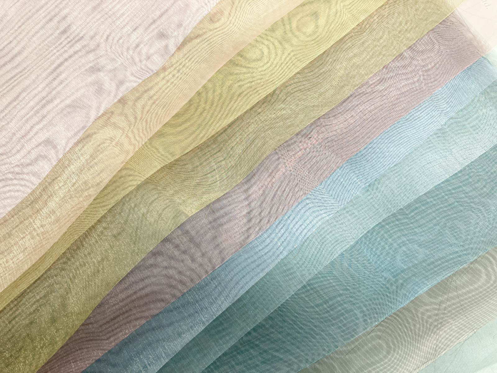 KKF4009-W ソフトシャンブレ－オーガンジ－広巾｜無地染｜ポリエステル