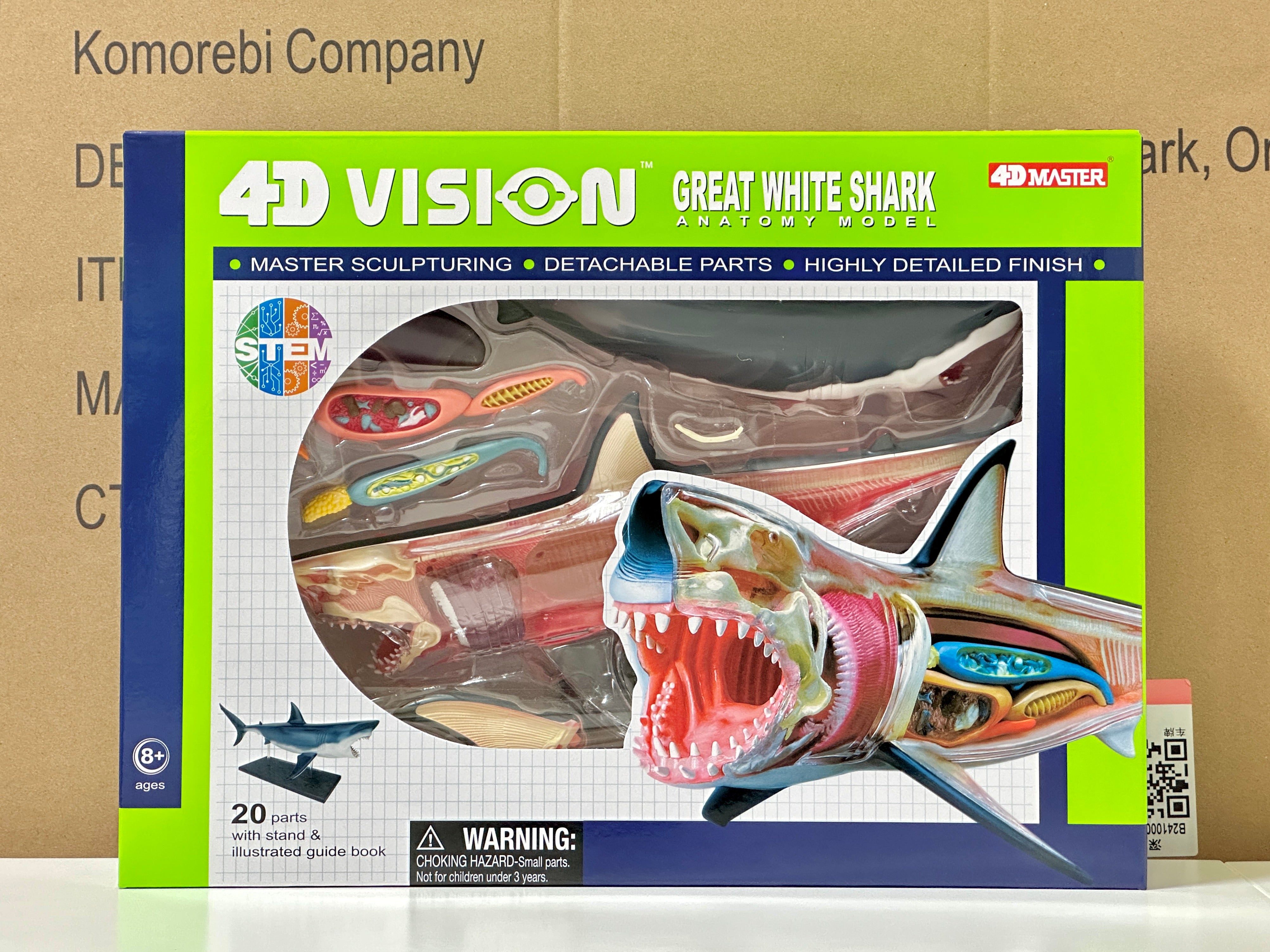 4D Master 622028 Great White Shark ホホジロザメ 解剖モデル