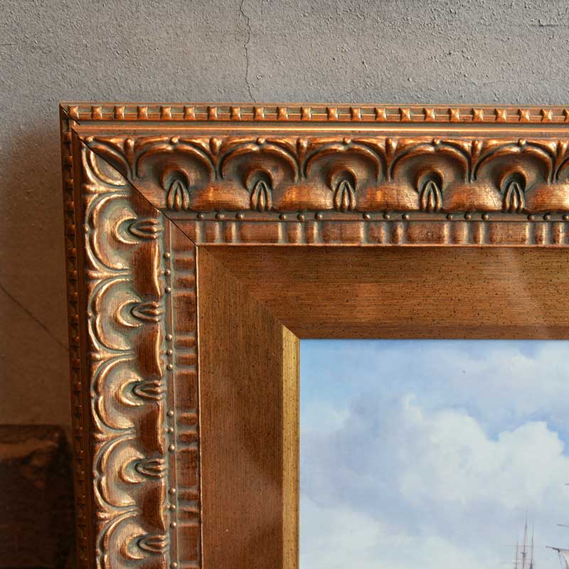 英国入荷 船の絵画 ※額付き – 神戸アンティークウェアハウス