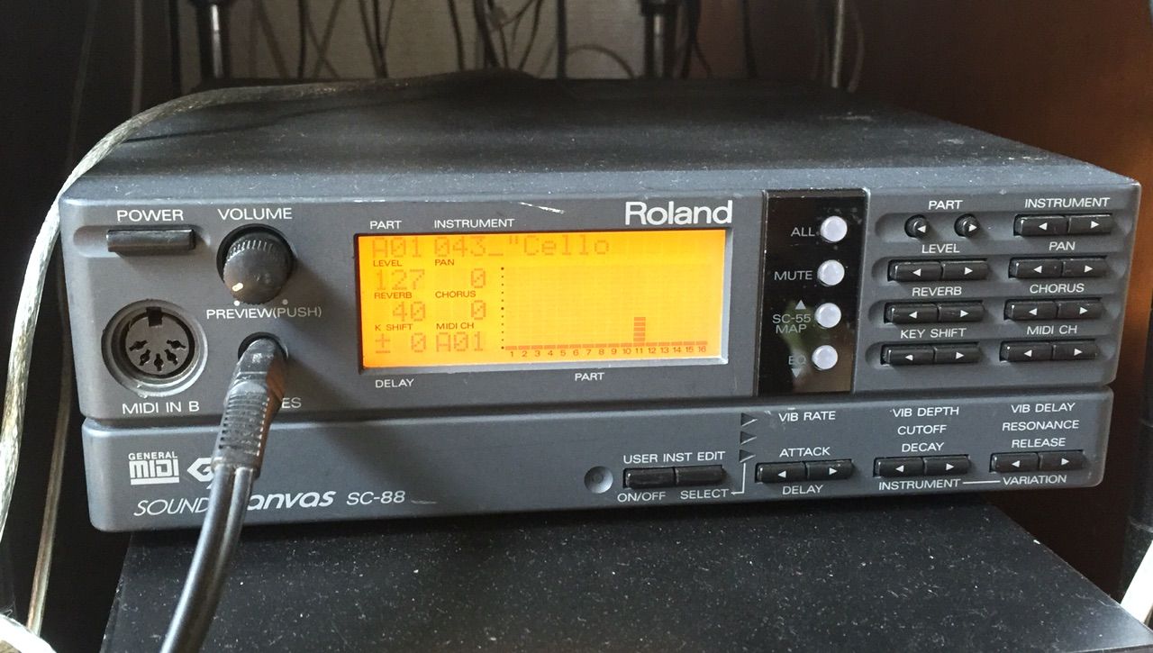 MIDI音源 SC-88を買いました | kohacraftのblog