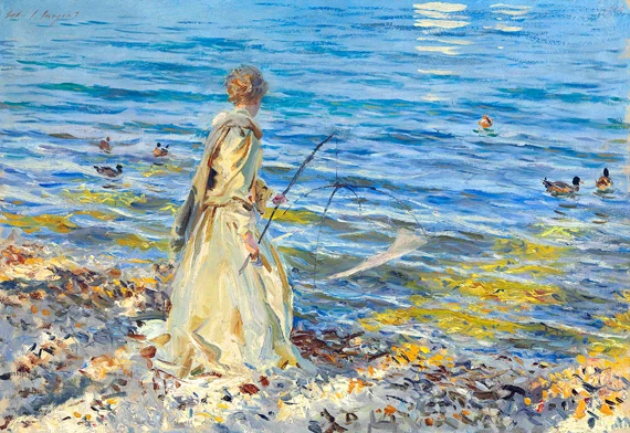 Girl Fishing ジョン・シンガー・サージェント | 油絵複製画 | KOSH