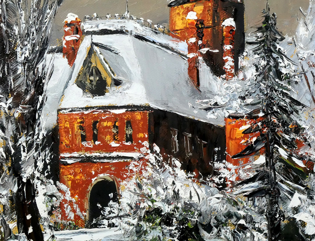 高橋哲夫「道庁（北海道庁）」油絵・F20号 絵画買取・販売の小竹美術