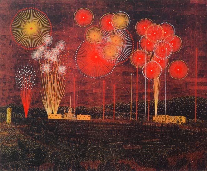 山下清「富田林の花火」リトグラフ 絵画買取・販売の小竹美術