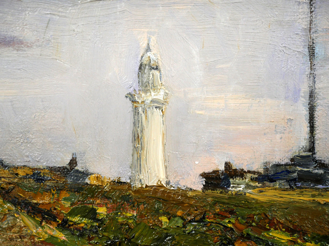 秋元清弘「犬吠埼」油絵・変形15号 絵画買取・販売の小竹美術