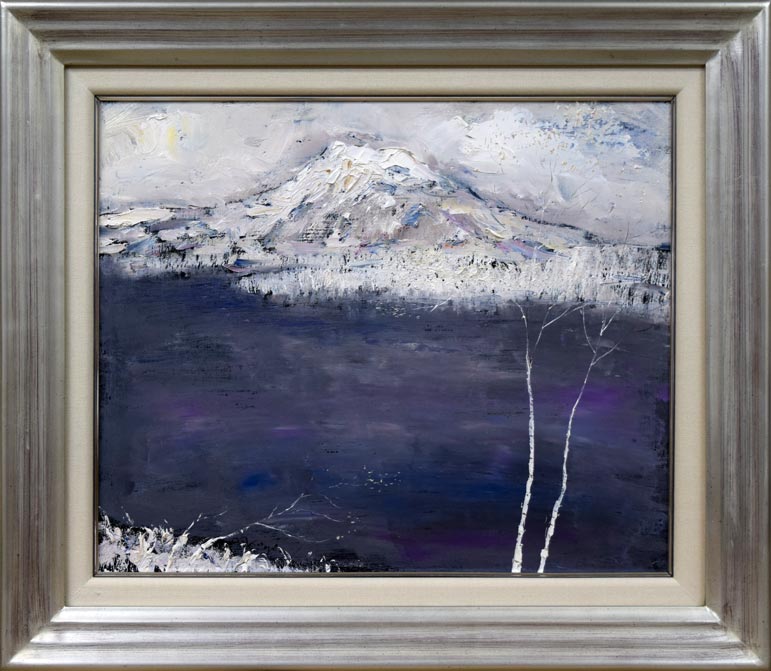 片山弘明「北の風景（富良野ラベンダー）」油絵・F20号 絵画買取・販売