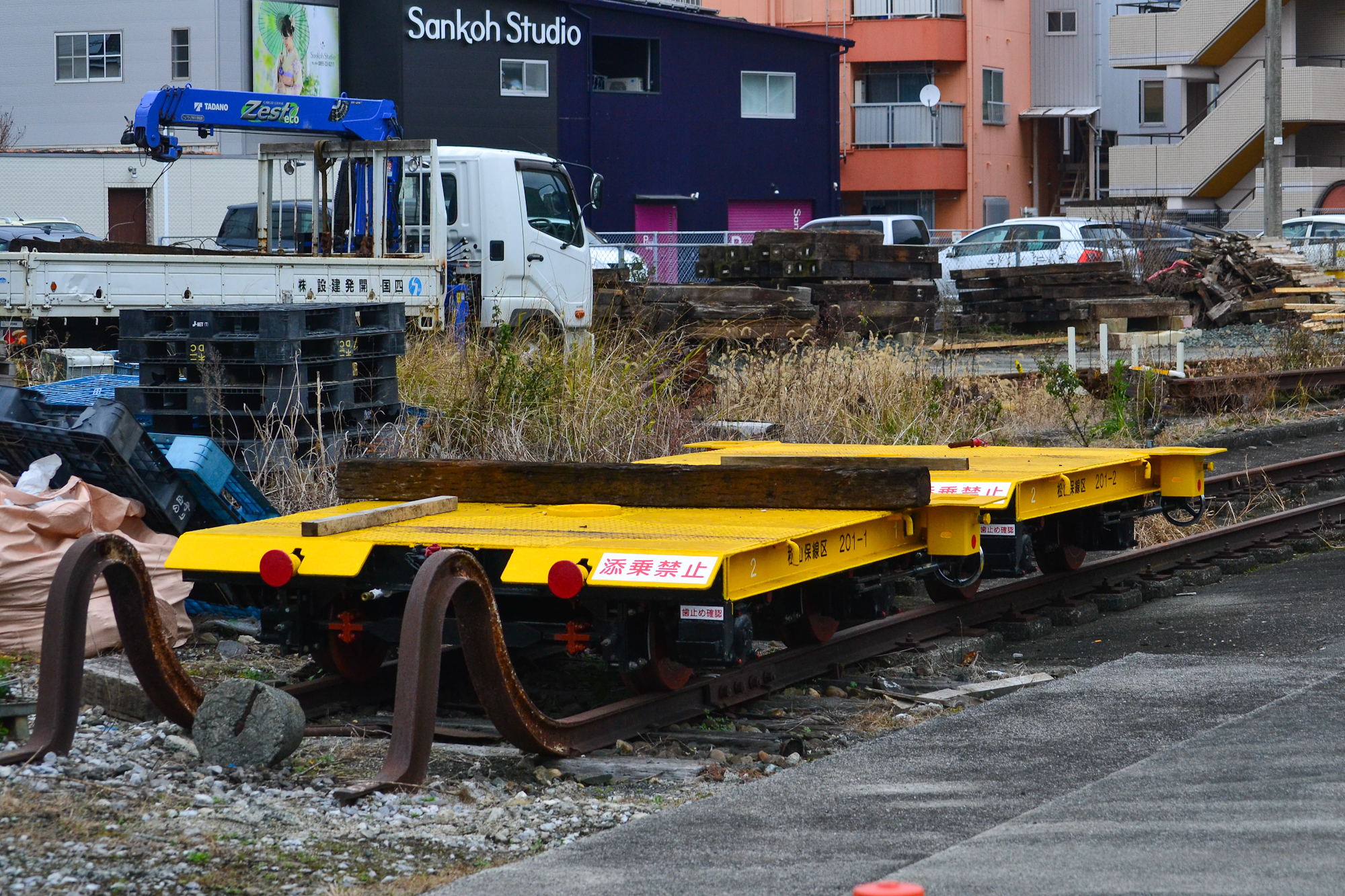 保線車・保守用車 レールトロッコ・バラスト運搬車