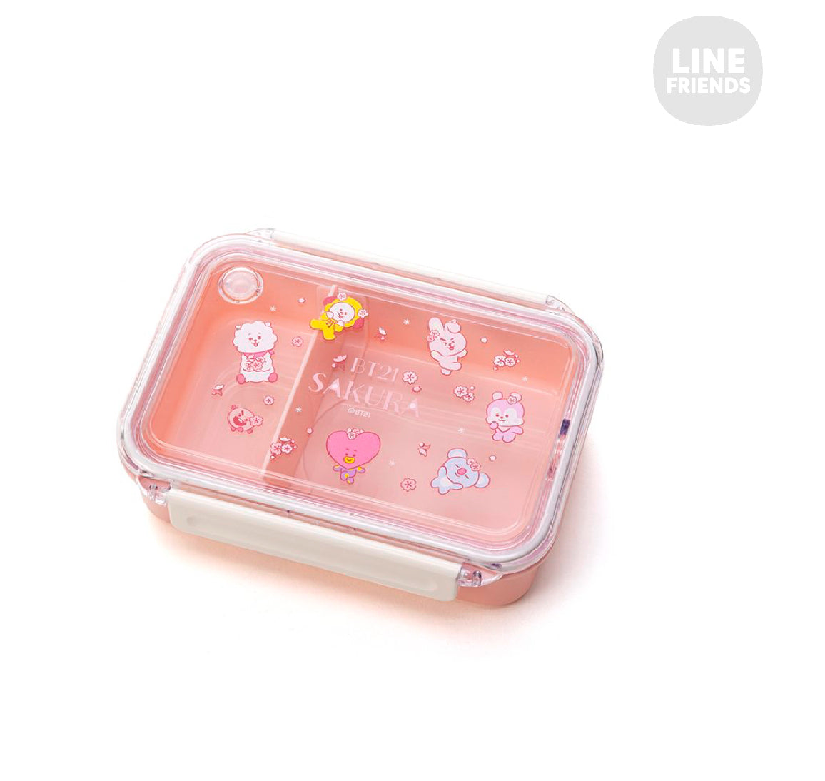 BT21 JAPAN Official SAKURA Lunch Box and Cutlery Set Special