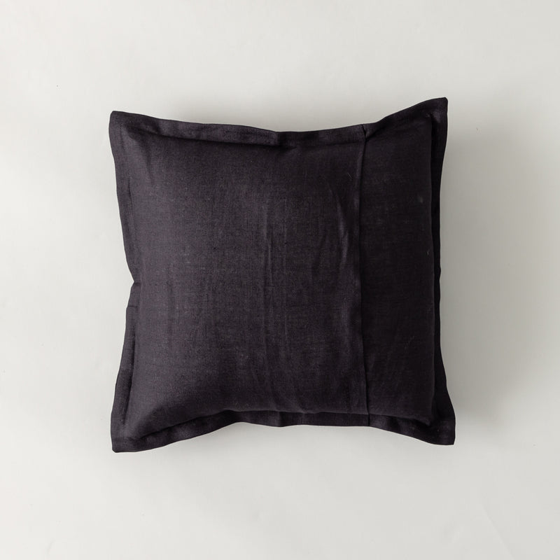 LINEN&DECOR× kuros'別注品】SAVOY クッションカバー 黒無地 45×45cm