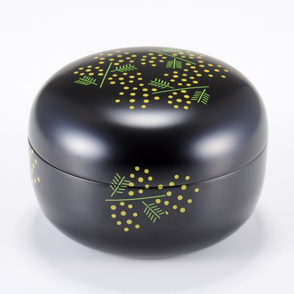 MIMOSA ボンボニエール 大 黒/白 漆塗り | 漆器の井助 | 京ものさんぽ