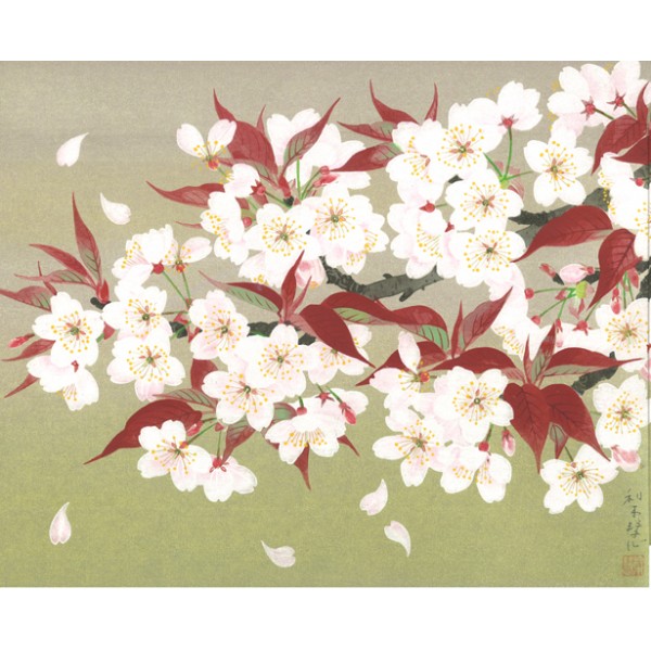 森田りえ子「山桜」オリジナル限定木版画 | 芸艸堂 版元 | 京ものさんぽ