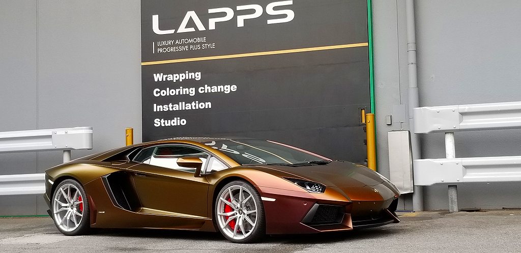 カーラッピング ランボルギーニ アヴェンタドール フルラッピング【LAPPS】