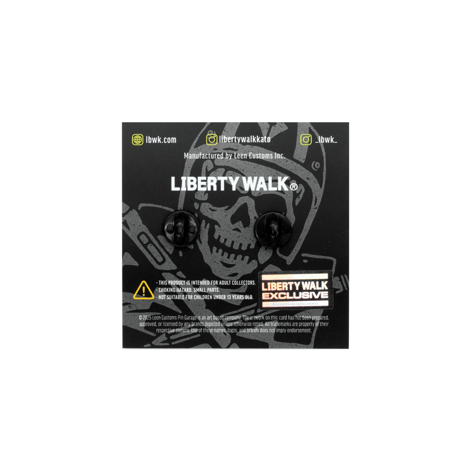 Leen Custom Pin Badge NILES FD Black - LB-ONLINE STORE