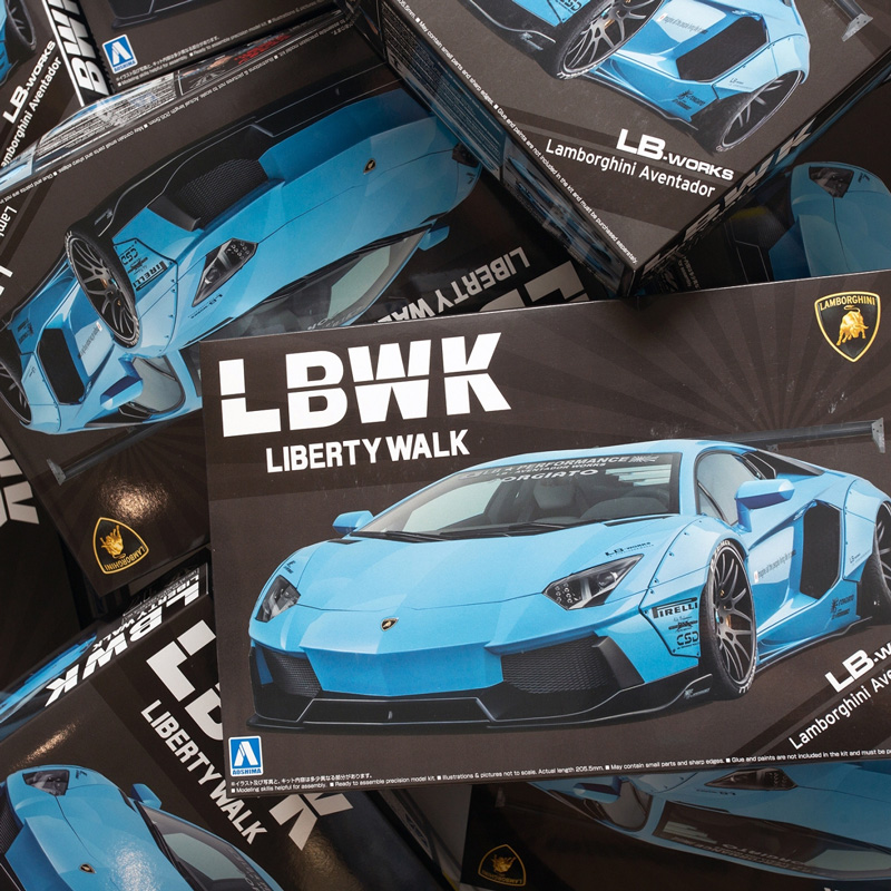 AOSHIMA Plastic model 1/24 LB-WORKS Lamborghini Aventador ver.1