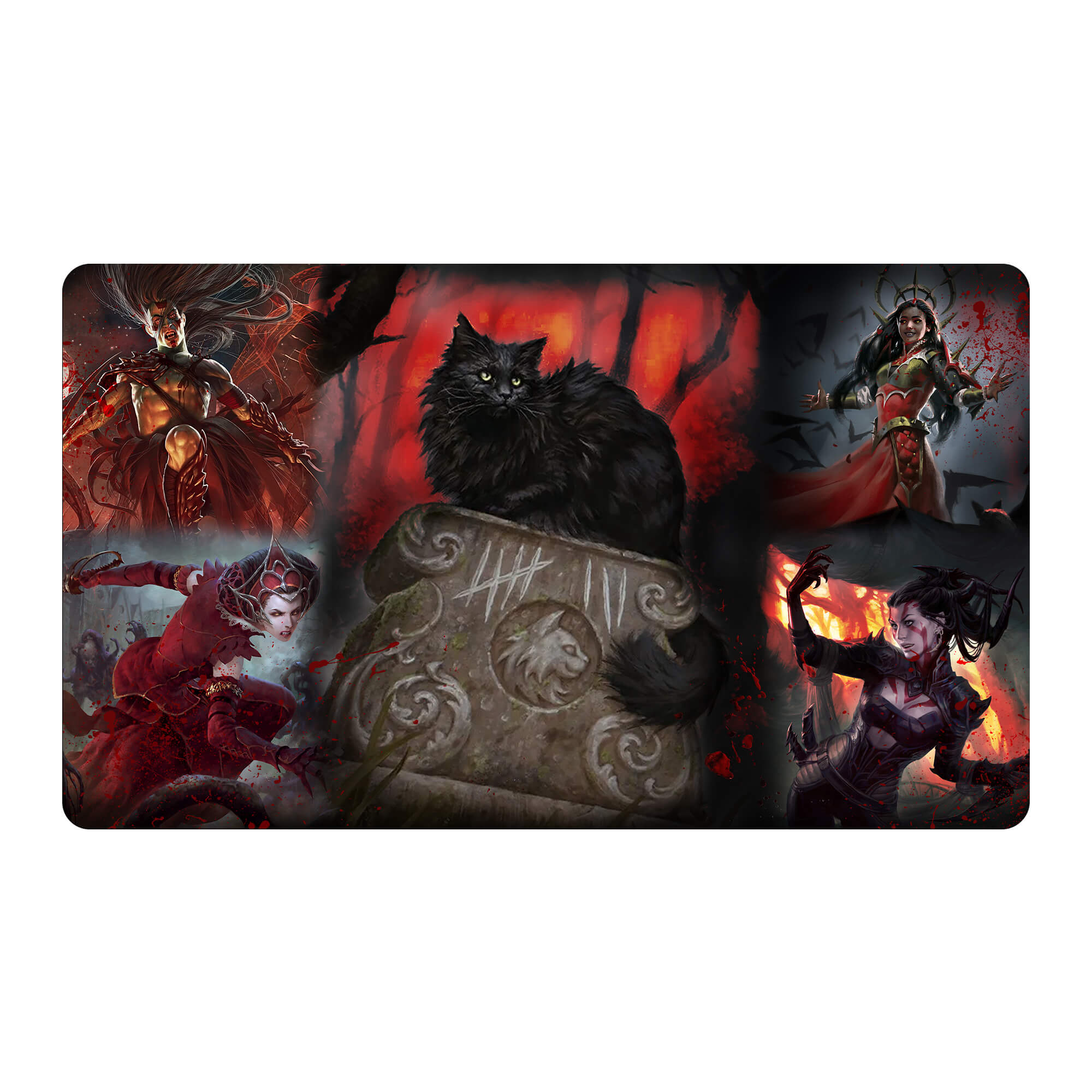 Nine-Lives Familiar Playmat for the MTG TCG – LDB Duel