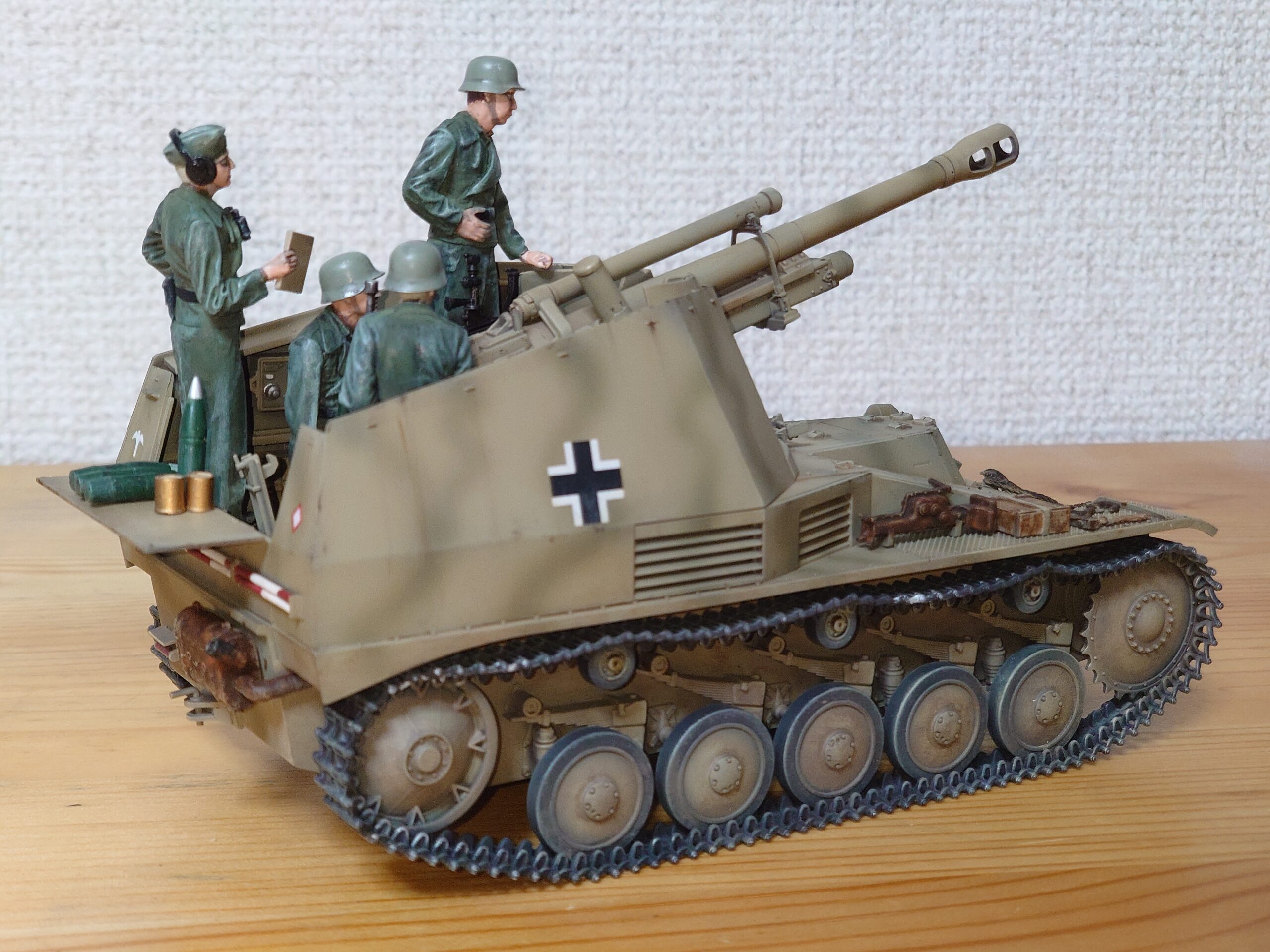 タミヤ 自走榴弾砲ヴェスペ(イタリア戦線) 製作記⑥(完成) | 模型大隊