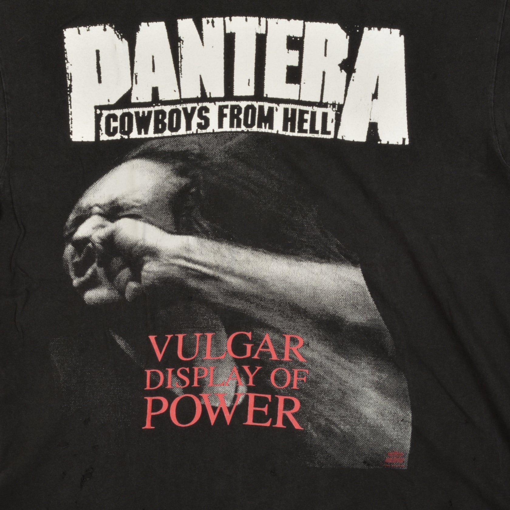 Black Vintage T-Shirt - Pantera Vulgar Display of Power - L'ÉTIQUETTE