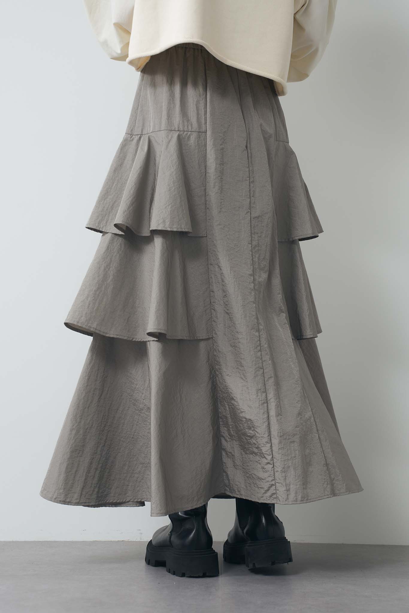 ワッシャーティアードスカート