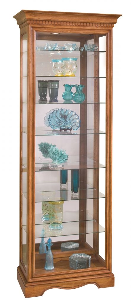 Philip Reinisch Co Octave Old Oak Curio Cabinet | McMasters Home