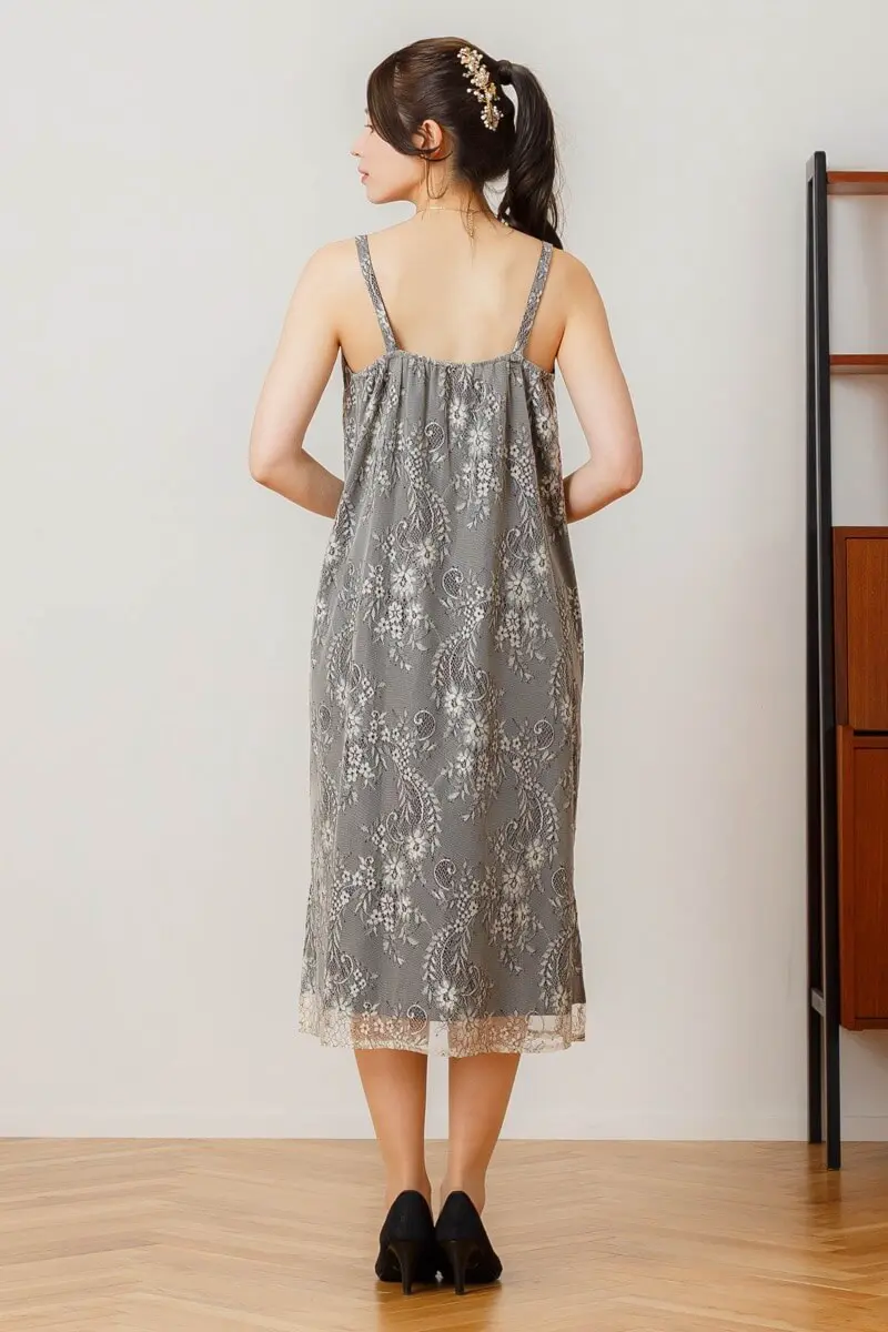 ブラックのシアーAラインドレス | Dorry doll | M～マタニティ