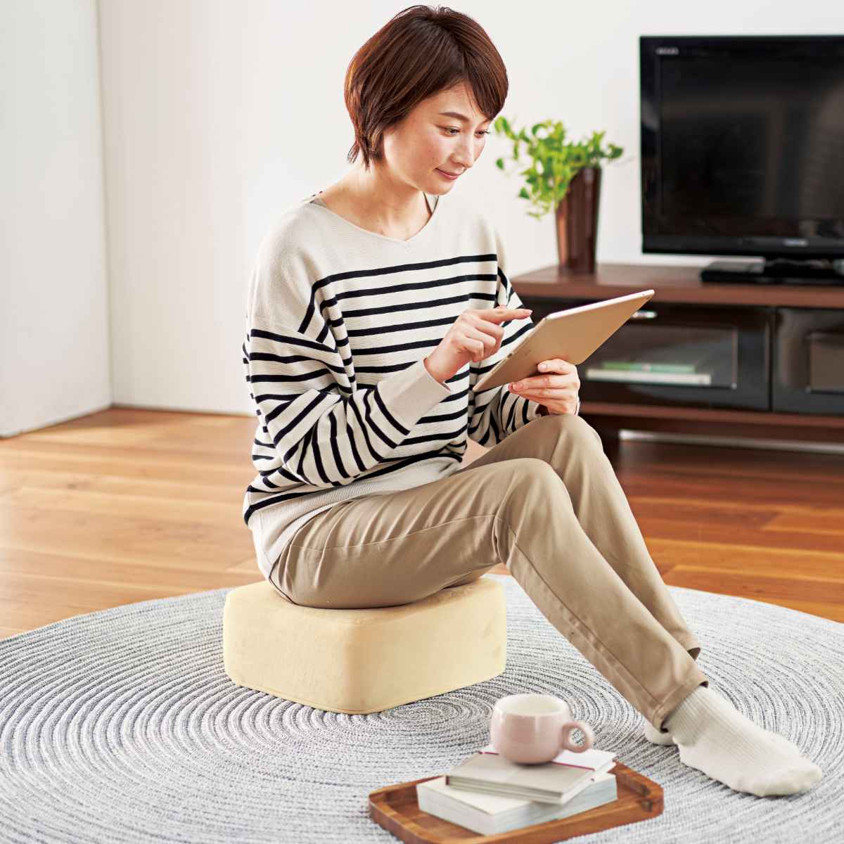 クッション アグリ スクエアクッション 30×30cm （ フロアクッション