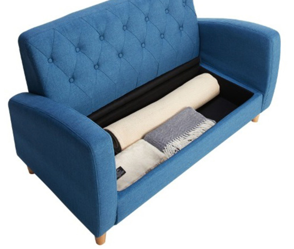 dショッピング |ソファ 二人掛け 幅123cm 収納付き ファブリック