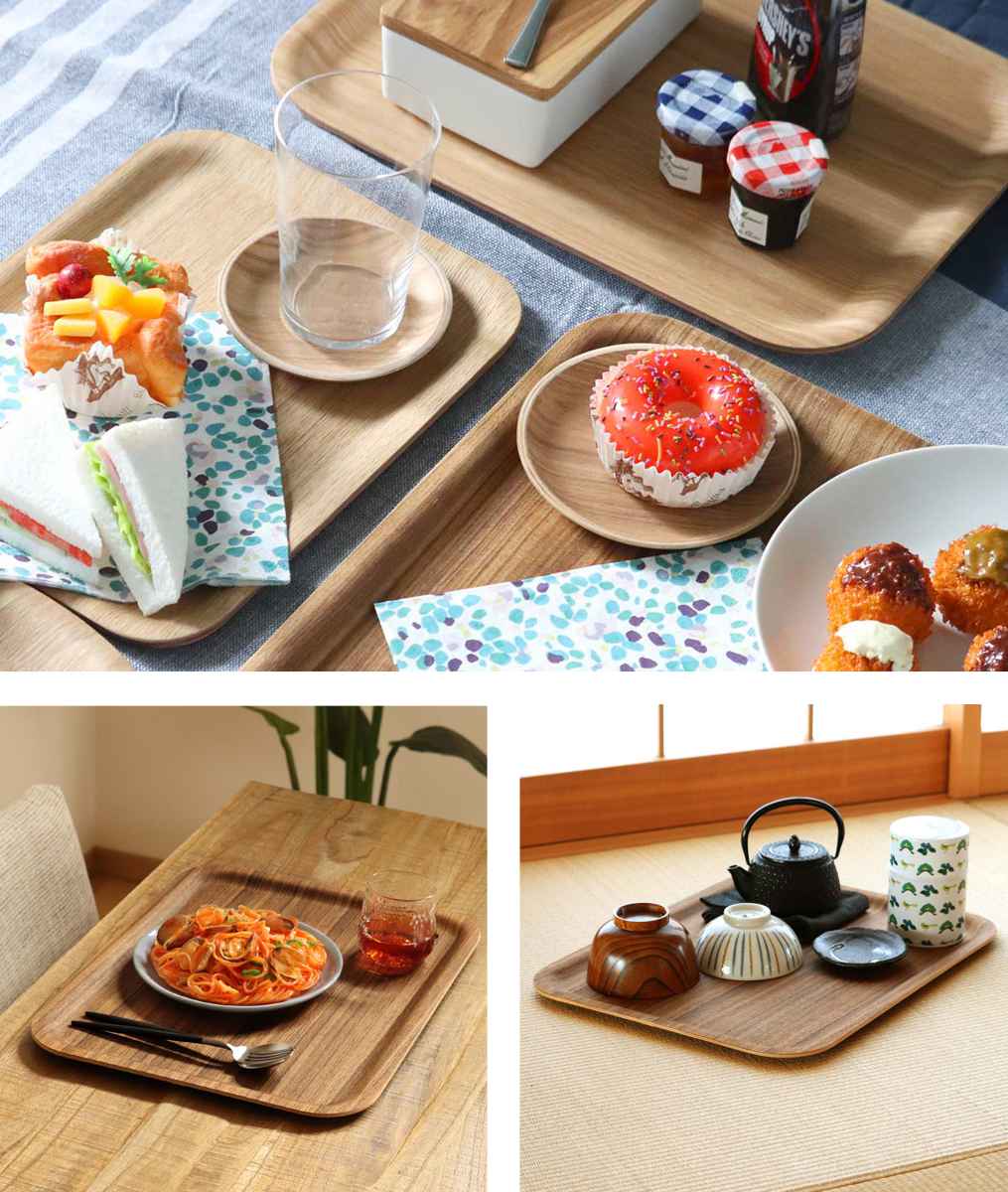 KINTO キントー ノンスリップトレイ 430x330mm チーク （ 43X33cm