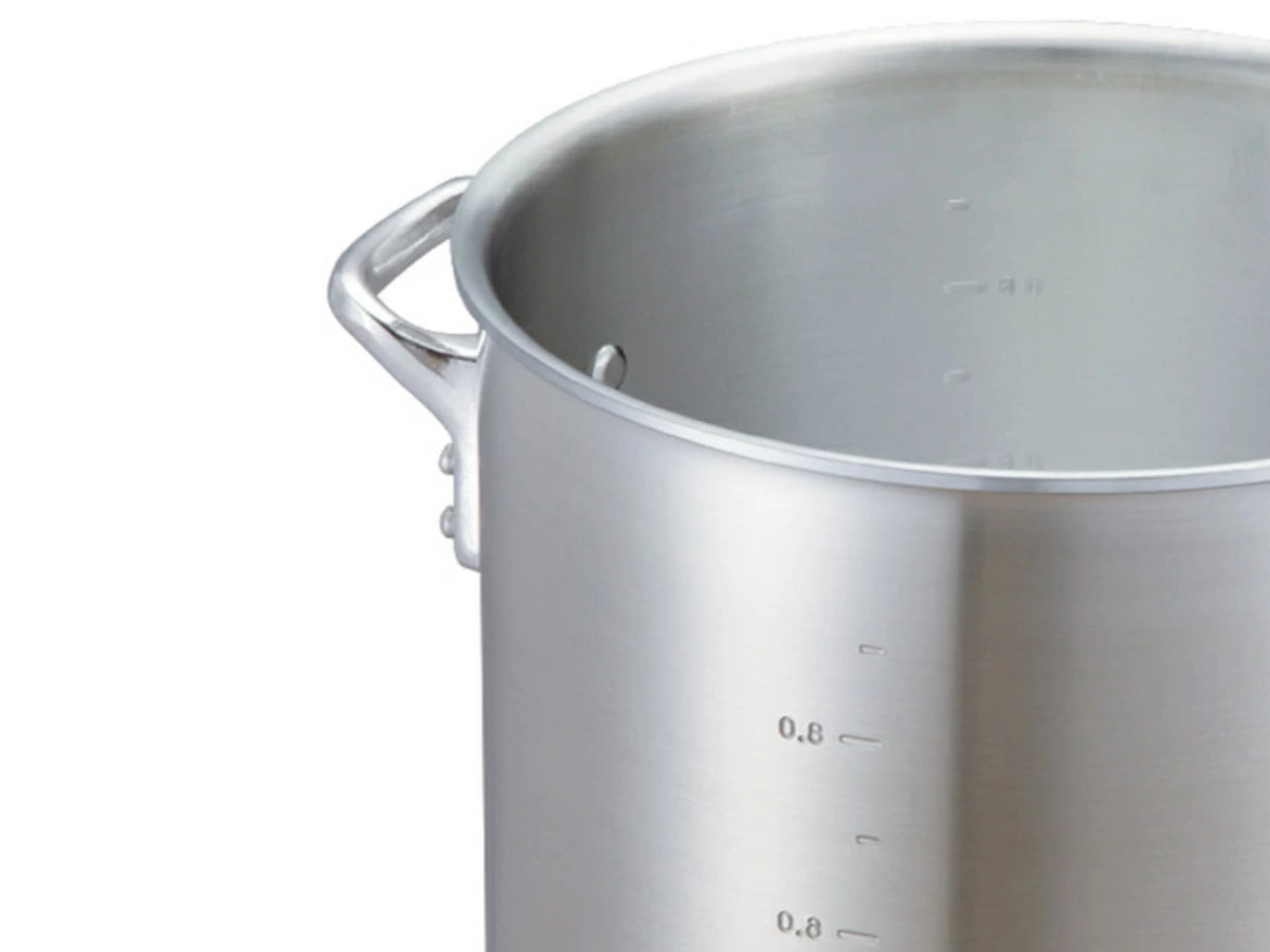 寸胴鍋 30cm 20L ガス火専用 キングポット 業務用 中尾アルミ 両手鍋