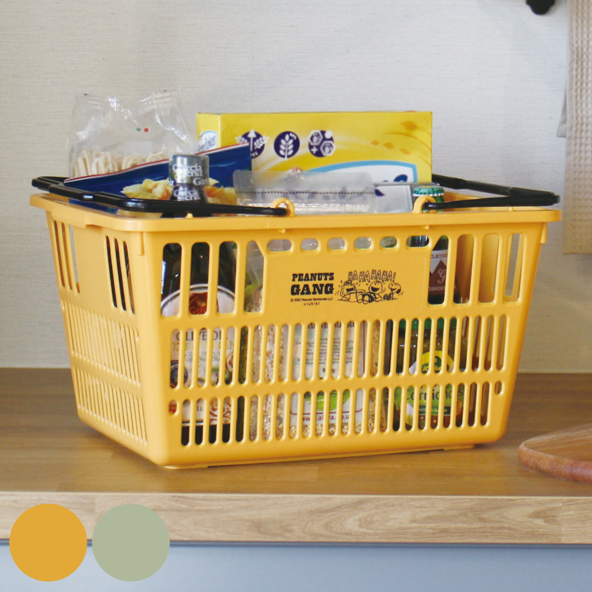 dショッピング |バスケット スヌーピー ショッピングバスケット 買い物