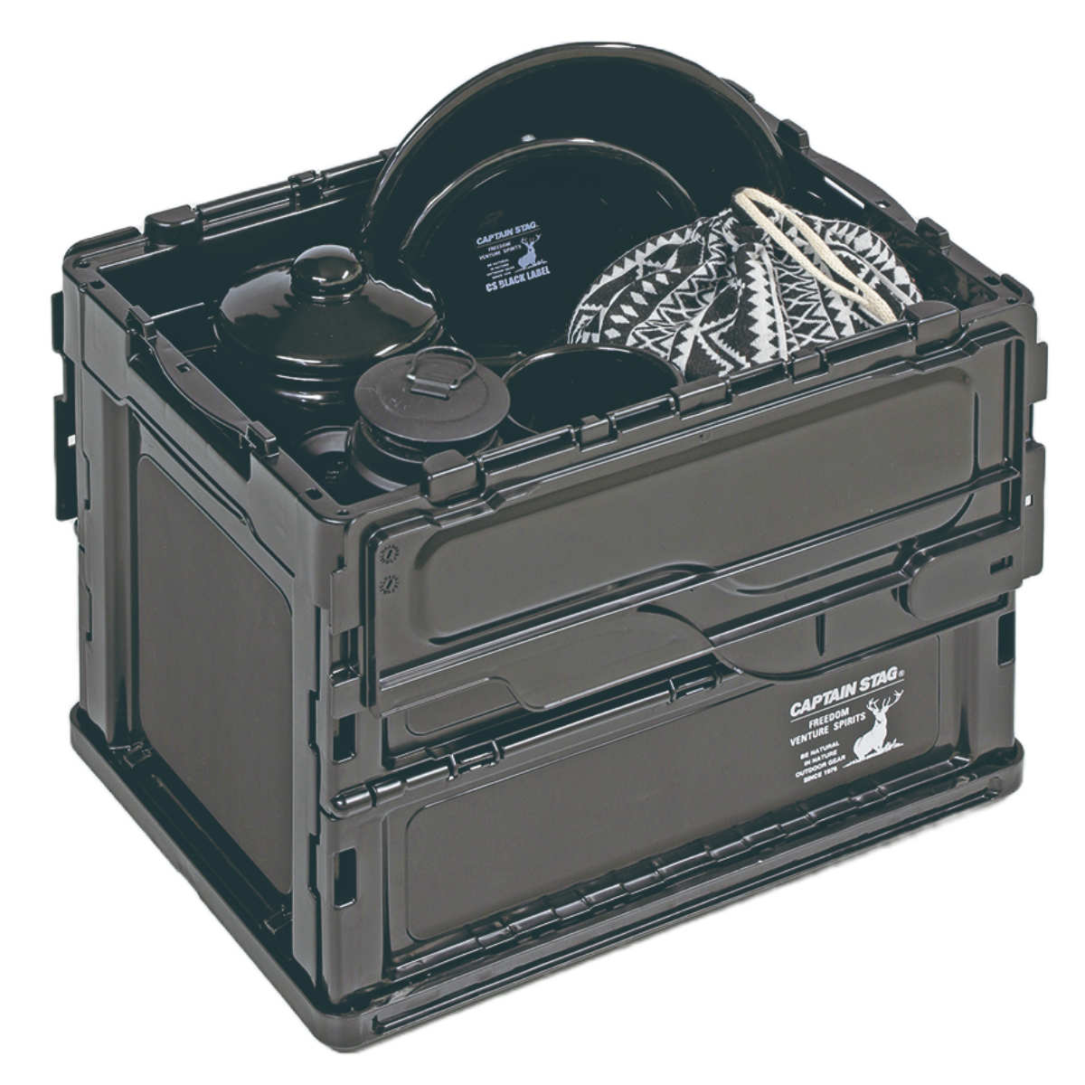 アウトドア折りたたみコンテナ 幅36.5×奥行26.5×高さ28.5cm FDコンテナ