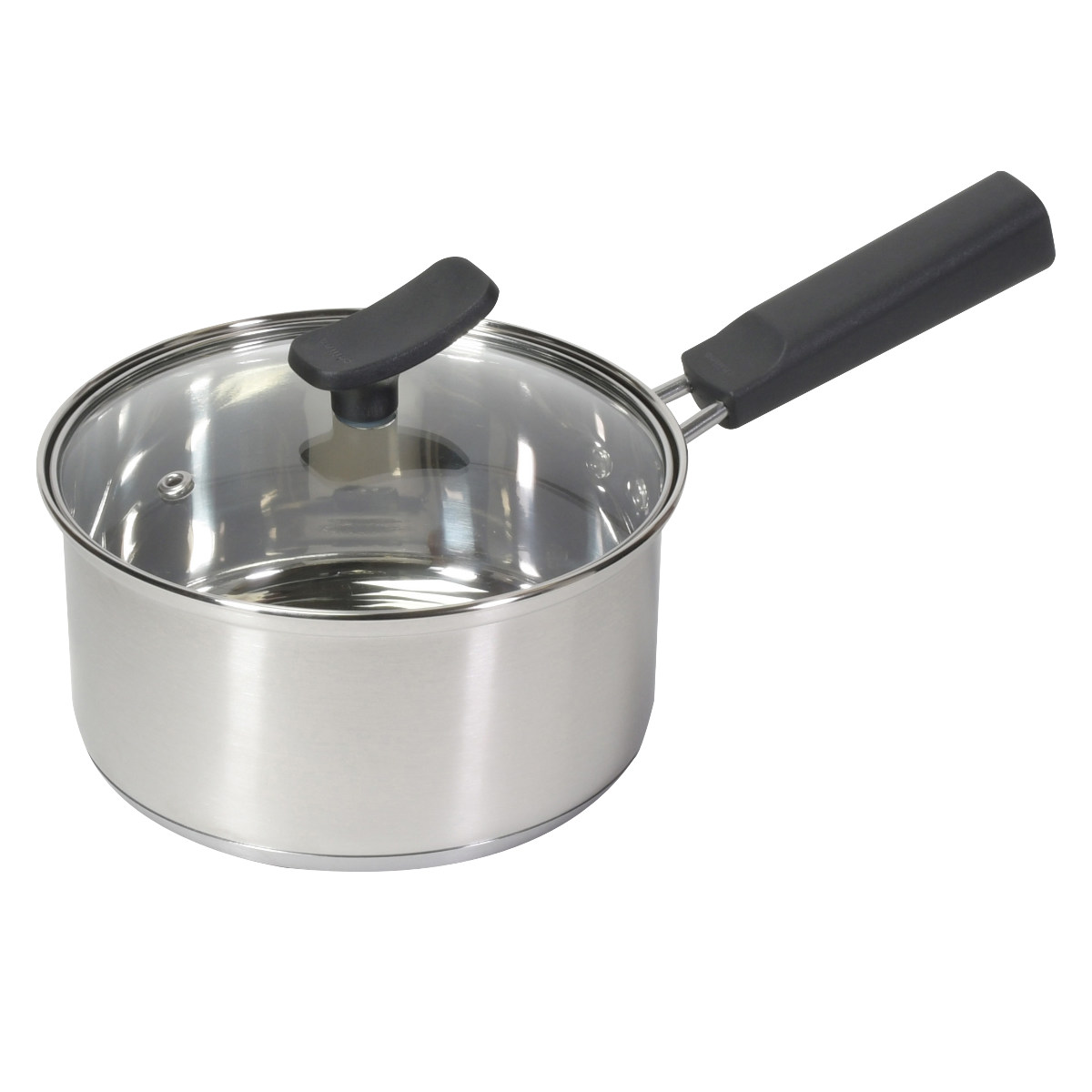 dショッピング |片手鍋 16cm IH対応 チーノ ステンレス製 3層底 ガラス