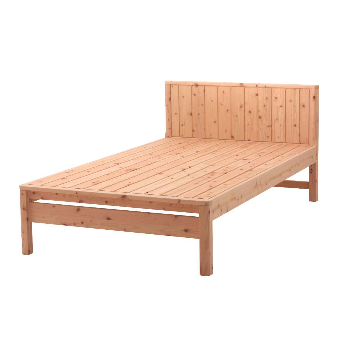 すのこベッド ダブル 国産ひのき 簡単組立 天然木 日本製 （ 国産