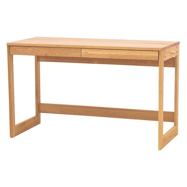 学習机 引出し付 ワークデスク 天然木 アルダー材 オイル仕上 幅120cm