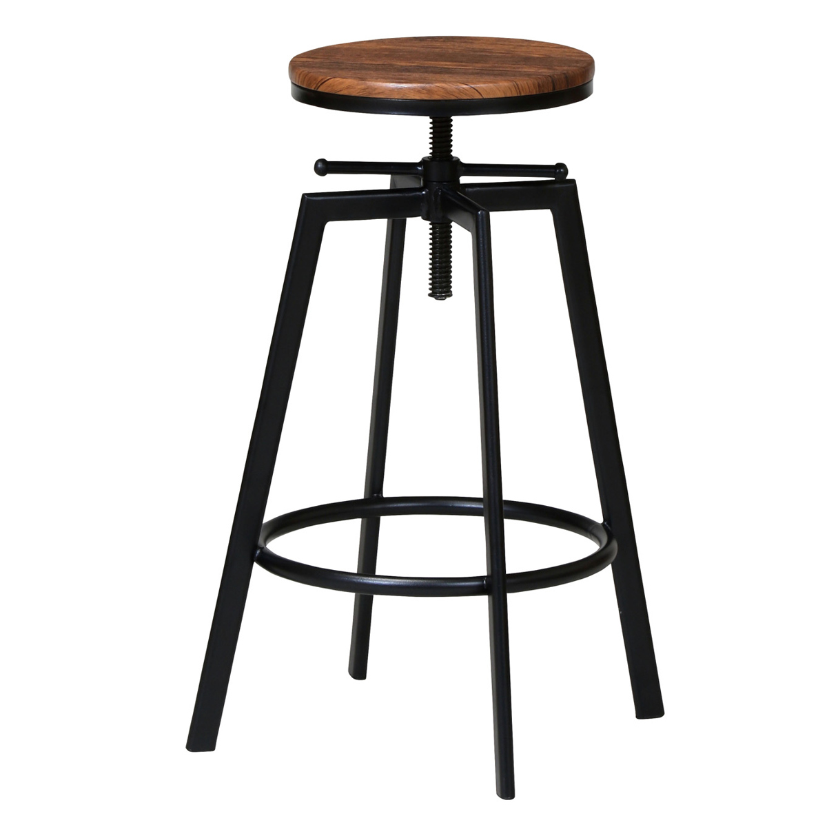 ハイスツール スチールフレーム 座面高調節機能 （ カウンターチェア