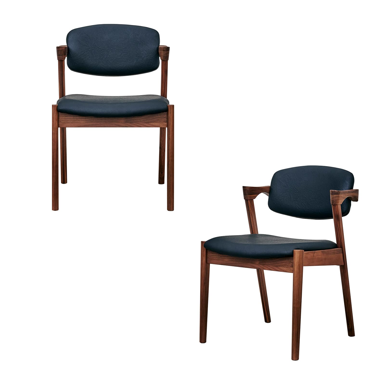 ダイニングチェア 2脚セット 完成品 無垢 木製 北欧 おしゃれ PVC