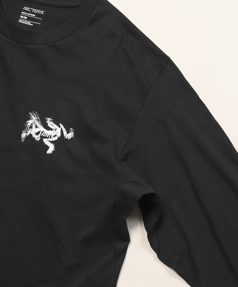 Kragg SL Cotton Bird Tile LS M(L(MEN) Black×Arctic Silk/ブラック