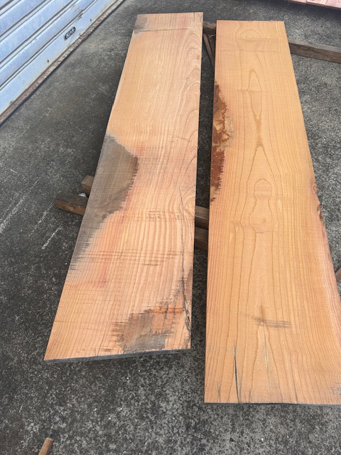 銘木 欅けやき ケヤキ 薄く広くて貴重な乾燥材 カウンター材 天板 看板