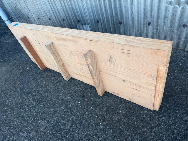 文ス）銘木 松 マツ 杢 テーブル カウンター 盤 芯去 看板 木工 敷台一