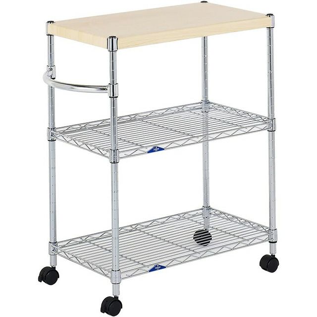 キッチンワゴン 幅80cm 4段 バタフライワゴン 木製 幅80.5(折り畳み時