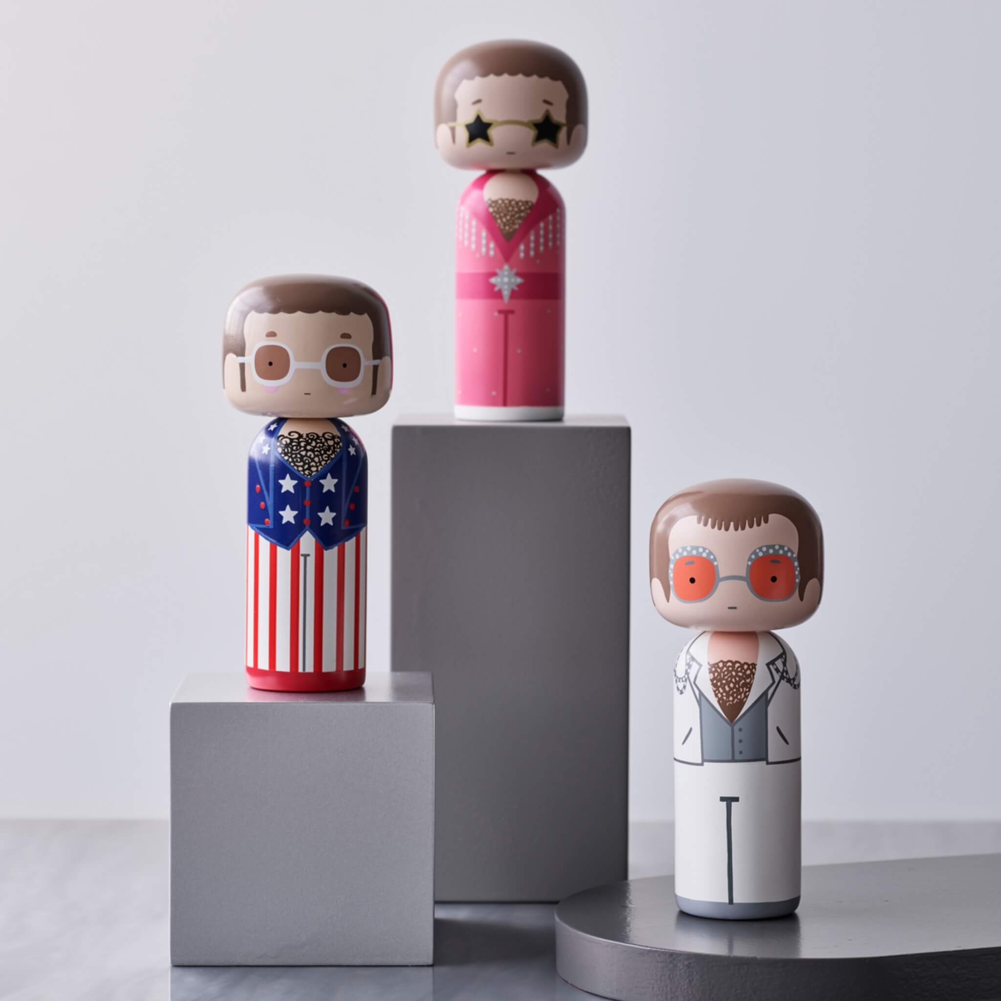 Elton John USA: Unique Collectible Kokeshi Doll – Lucie Kaas
